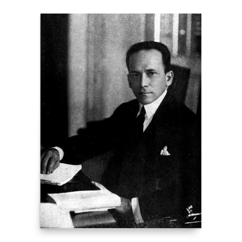 Eligio Ayala poster print, in size 18x24 inches.