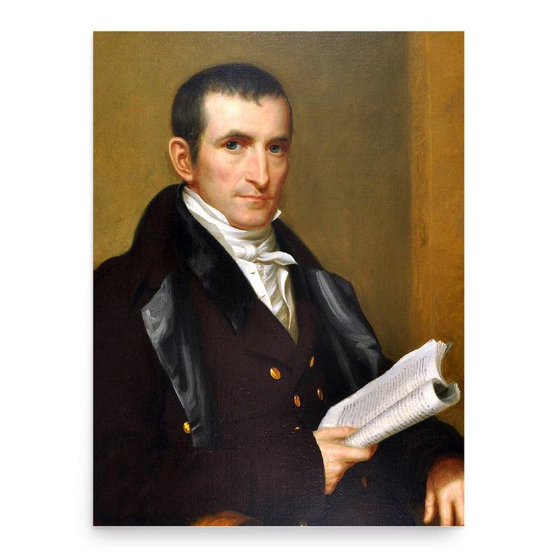 Elijah Brush poster print, in size 18x24 inches.