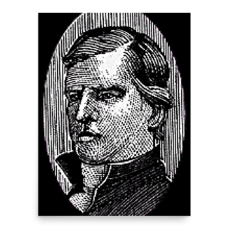 Elijah Craig poster print, in size 18x24 inches.