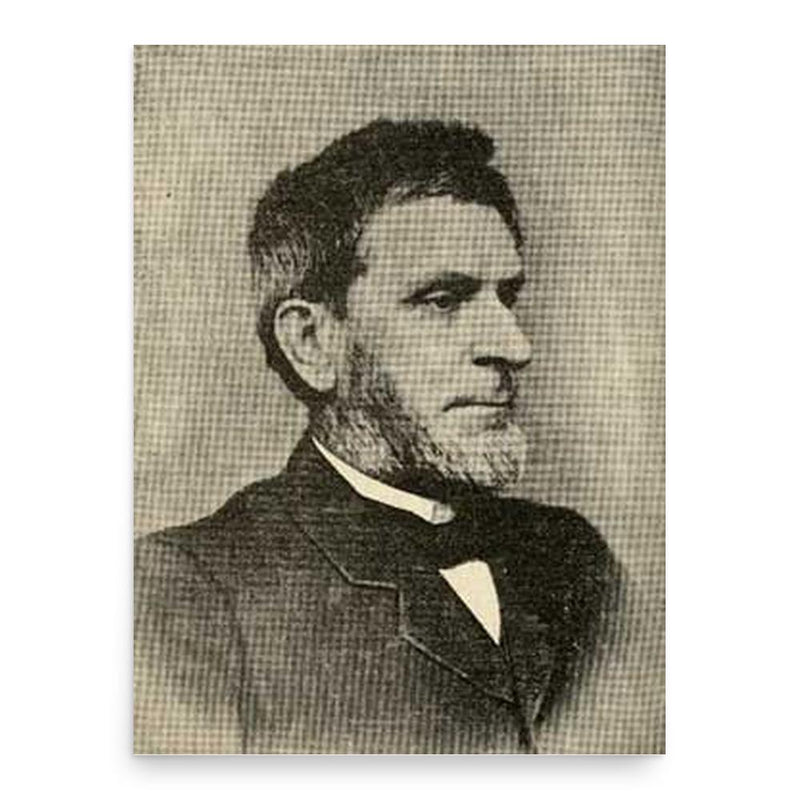 Elijah Haines poster print, in size 18x24 inches.