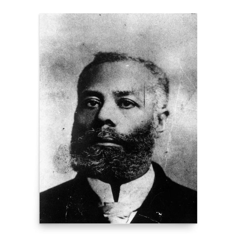 Elijah McCoy poster print, in size 18x24 inches.