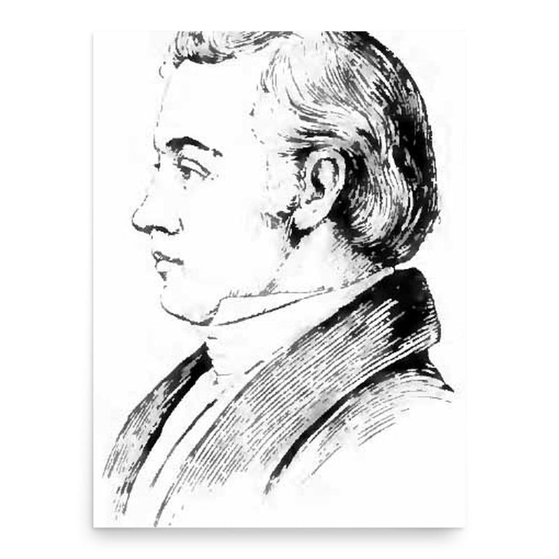 Elijah Parish Lovejoy poster print, in size 18x24 inches.