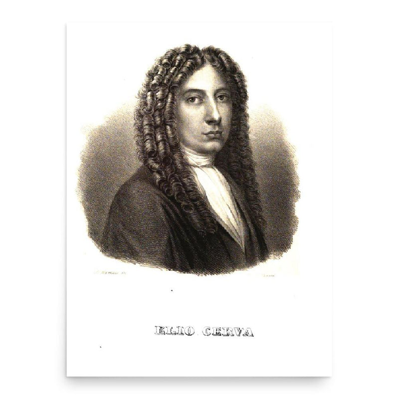 Elio Lampridio Cerva poster print, in size 18x24 inches.