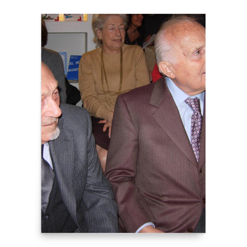 Elio Toaff poster print, in size 18x24 inches.