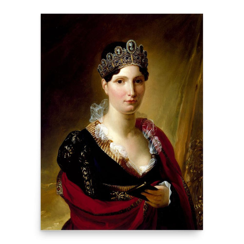 Elisa Bonaparte poster print, in size 18x24 inches.