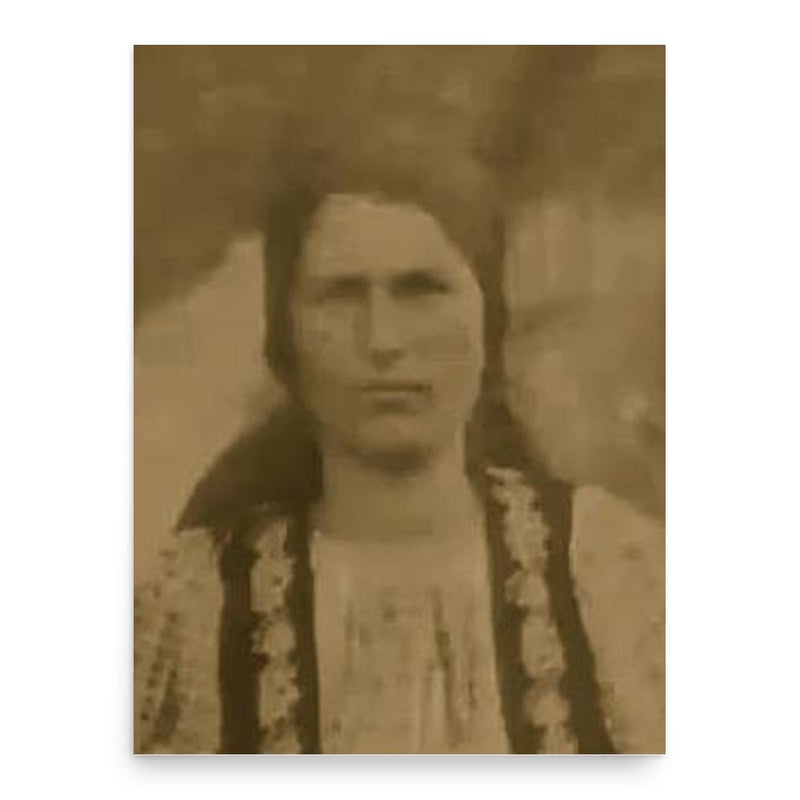 Elisabeta Rizea poster print, in size 18x24 inches.