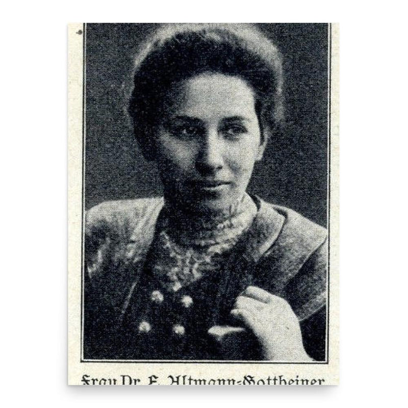 Elisabeth Altmann-Gottheiner poster print, in size 18x24 inches.