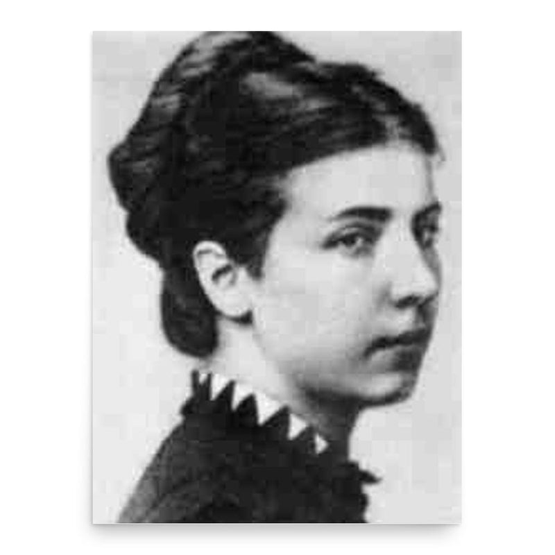 Elisabeth Dmitrieff poster print, in size 18x24 inches.