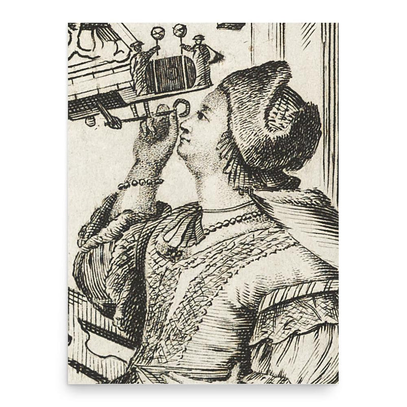 Elisabeth Hevelius poster print, in size 18x24 inches.