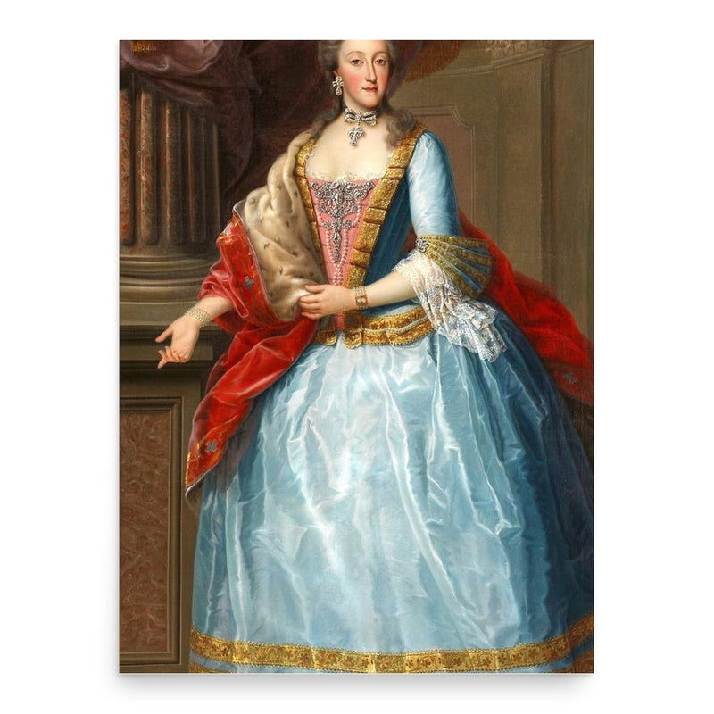 Elisabeth Therese of Lorraine poster print, in size 18x24 inches.