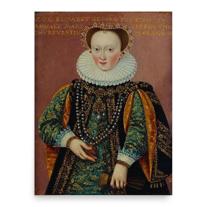 Elisabeth of Anhalt-Zerbst poster print, in size 18x24 inches.
