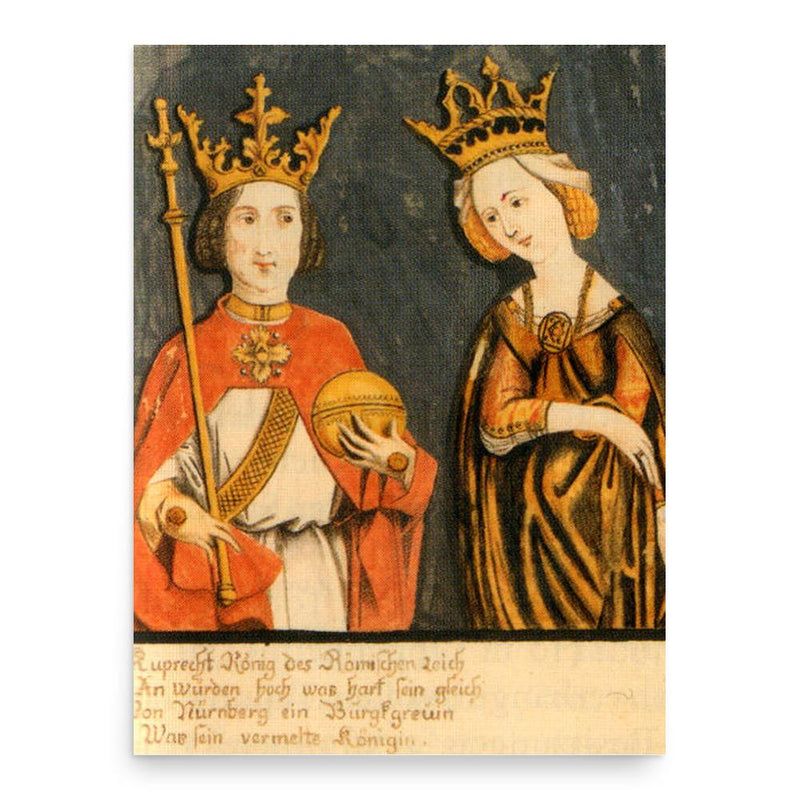 Elisabeth of Nuremberg poster print, in size 18x24 inches.