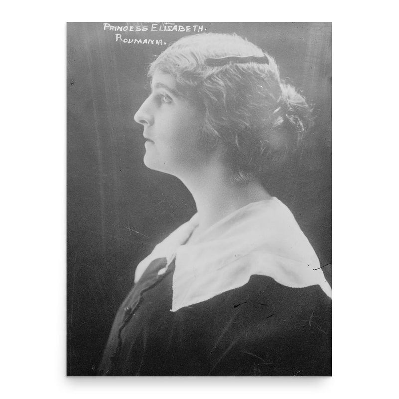 Elisabeth of Romania poster print, in size 18x24 inches.