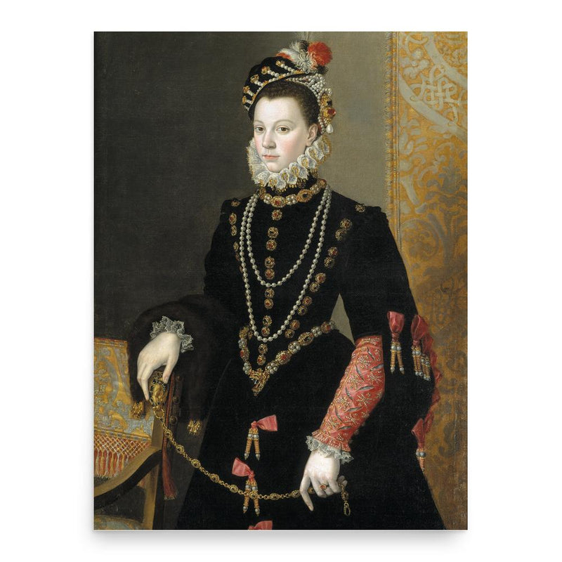 Elisabeth of Valois poster print, in size 18x24 inches.