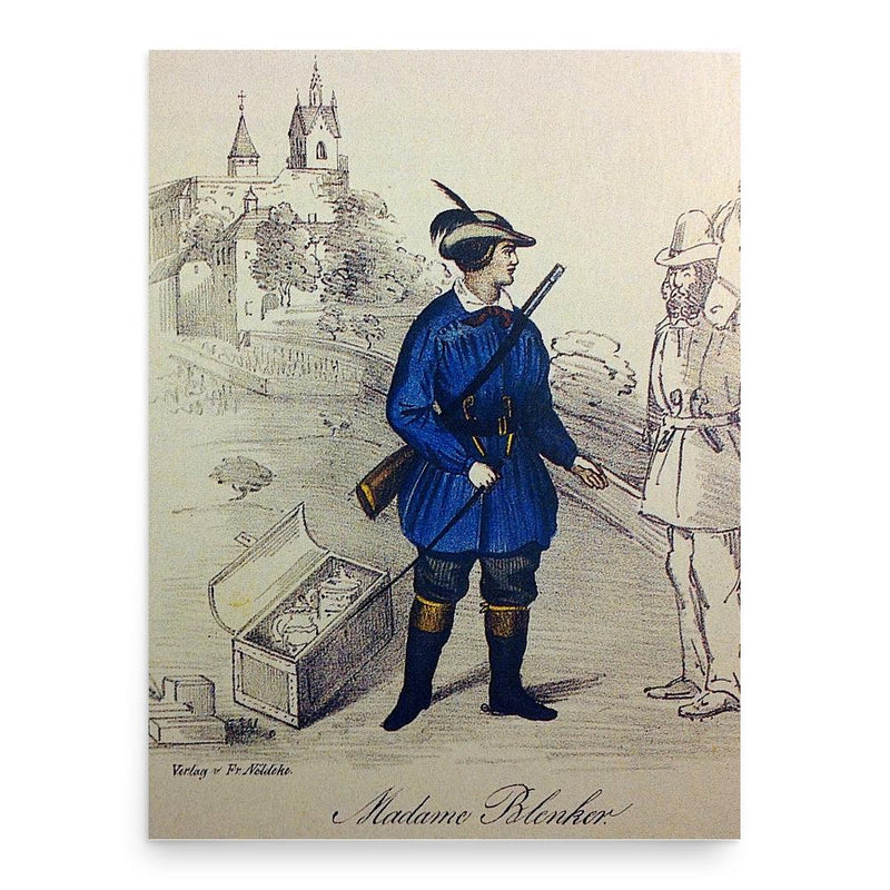 Elise Blenker poster print, in size 18x24 inches.