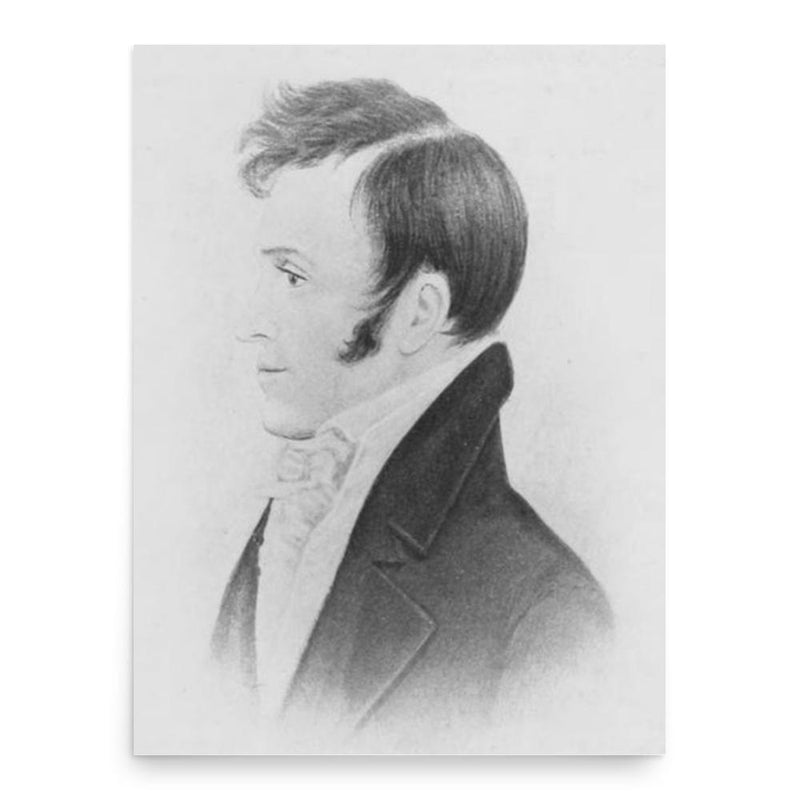 Elisha Ely poster print, in size 18x24 inches.