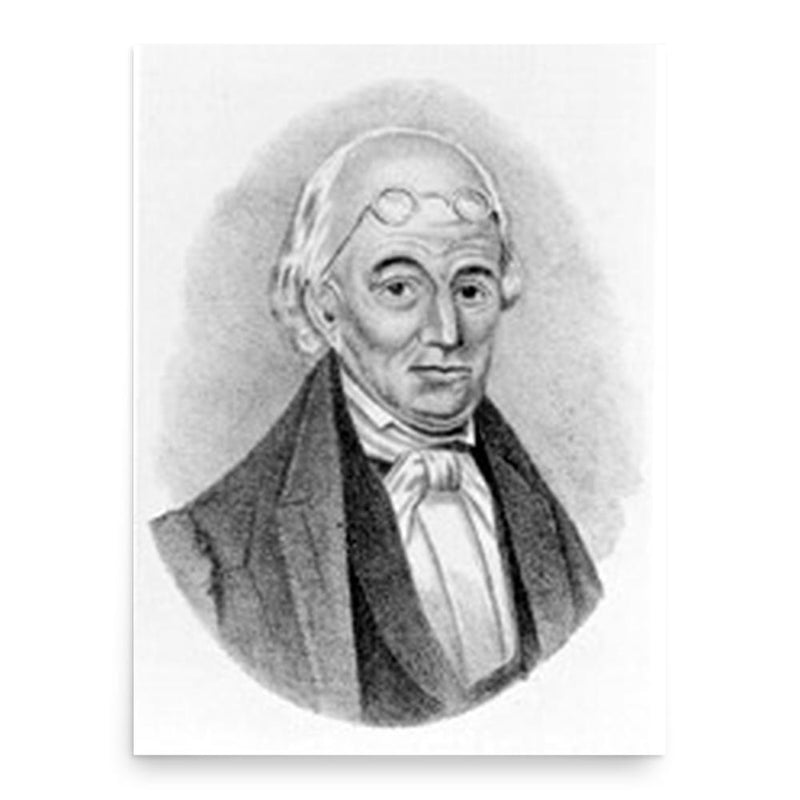 Elisha Mathewson poster print, in size 18x24 inches.