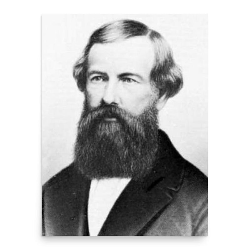 Elisha Otis poster print, in size 18x24 inches.
