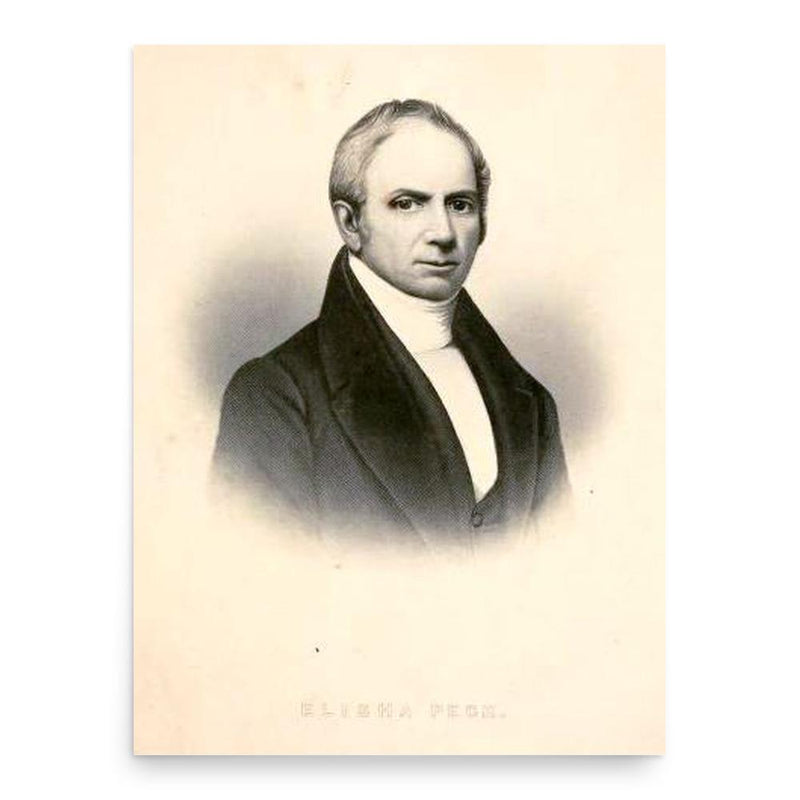 Elisha Peck poster print, in size 18x24 inches.