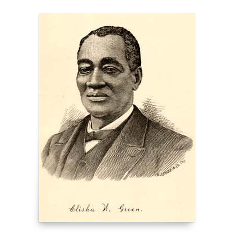 Elisha Winfield Green poster print, in size 18x24 inches.