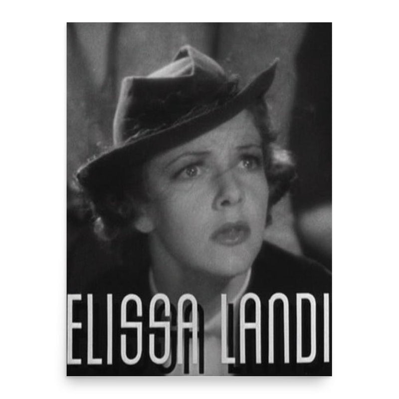 Elissa Landi poster print, in size 18x24 inches.