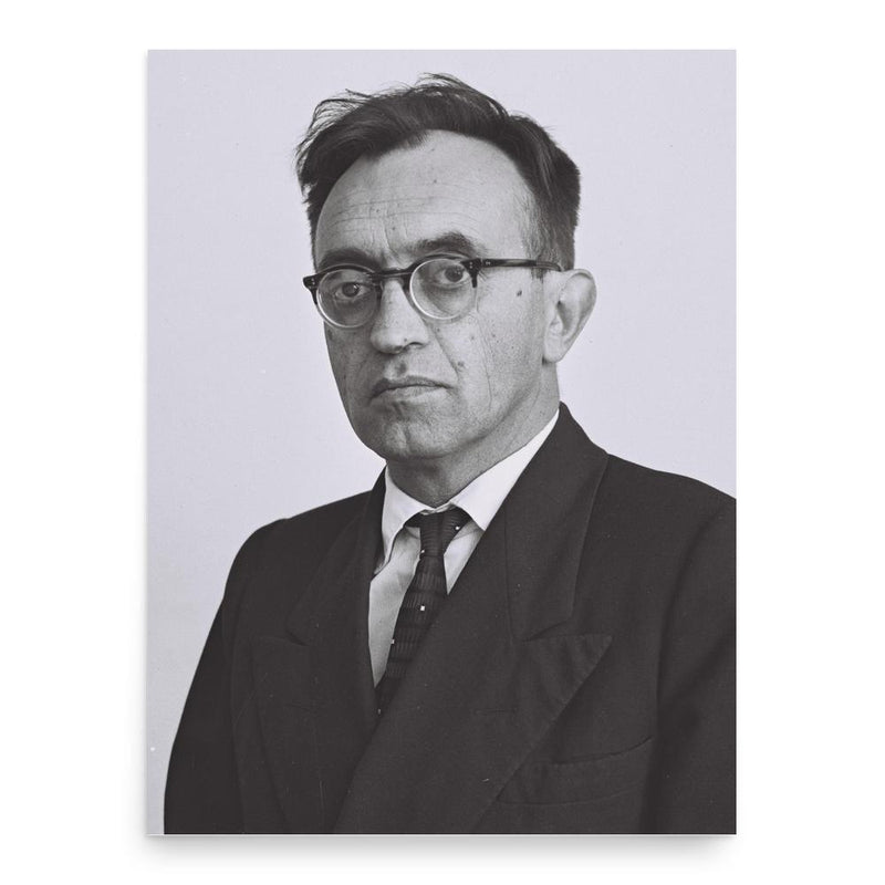 Eliyahu Meridor poster print, in size 18x24 inches.