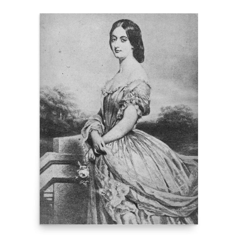 Eliza Grey poster print, in size 18x24 inches.