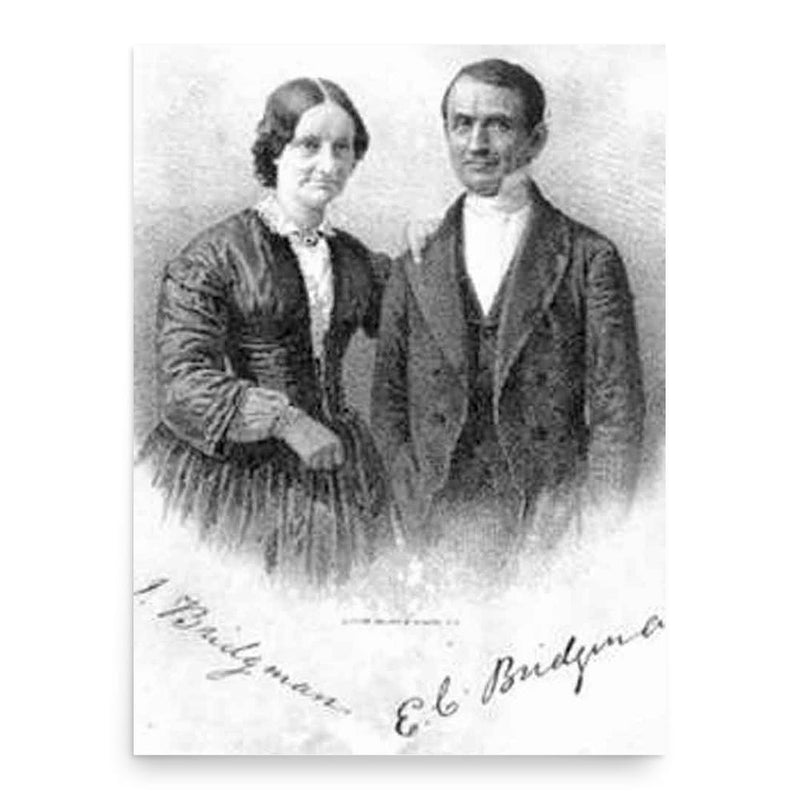 Eliza Jane Gillett Bridgman poster print, in size 18x24 inches.