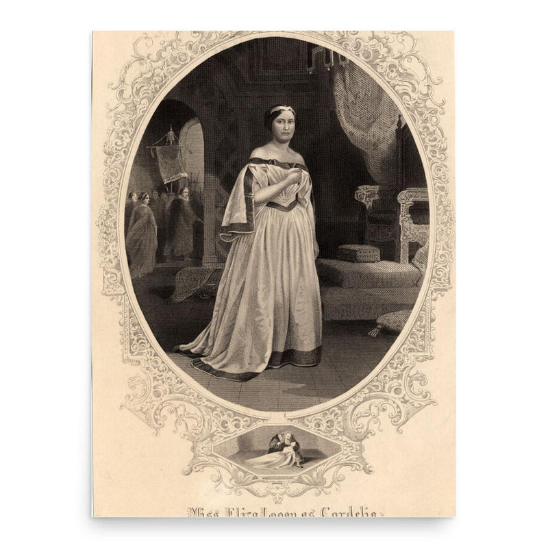 Eliza Logan poster print, in size 18x24 inches.