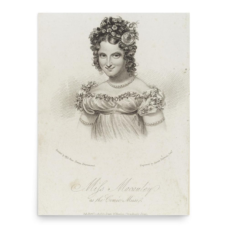 Eliza Macauley poster print, in size 18x24 inches.