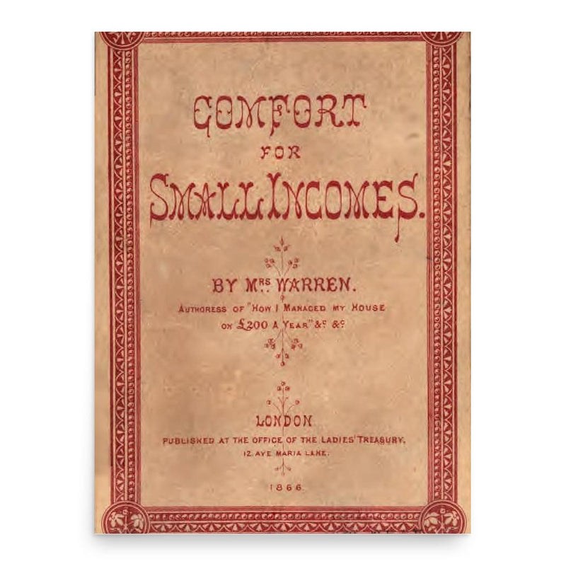 Eliza Warren poster print, in size 18x24 inches.