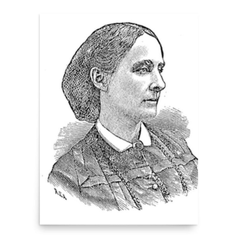 Elizabeth Akers Allen poster print, in size 18x24 inches.