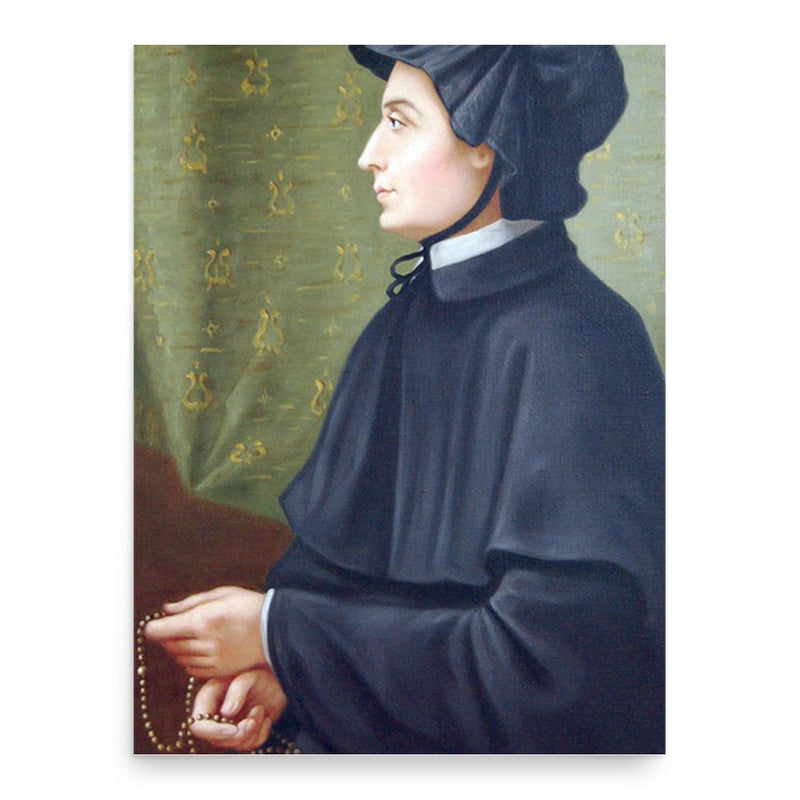 Elizabeth Ann Seton poster print, in size 18x24 inches.