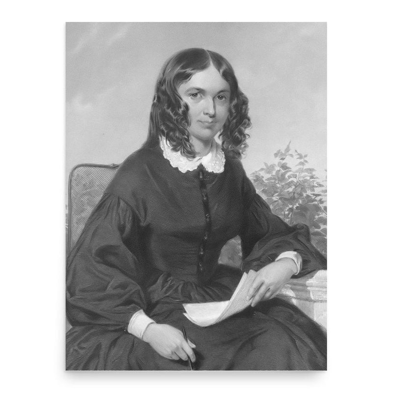 Elizabeth Barrett Browning poster print, in size 18x24 inches.