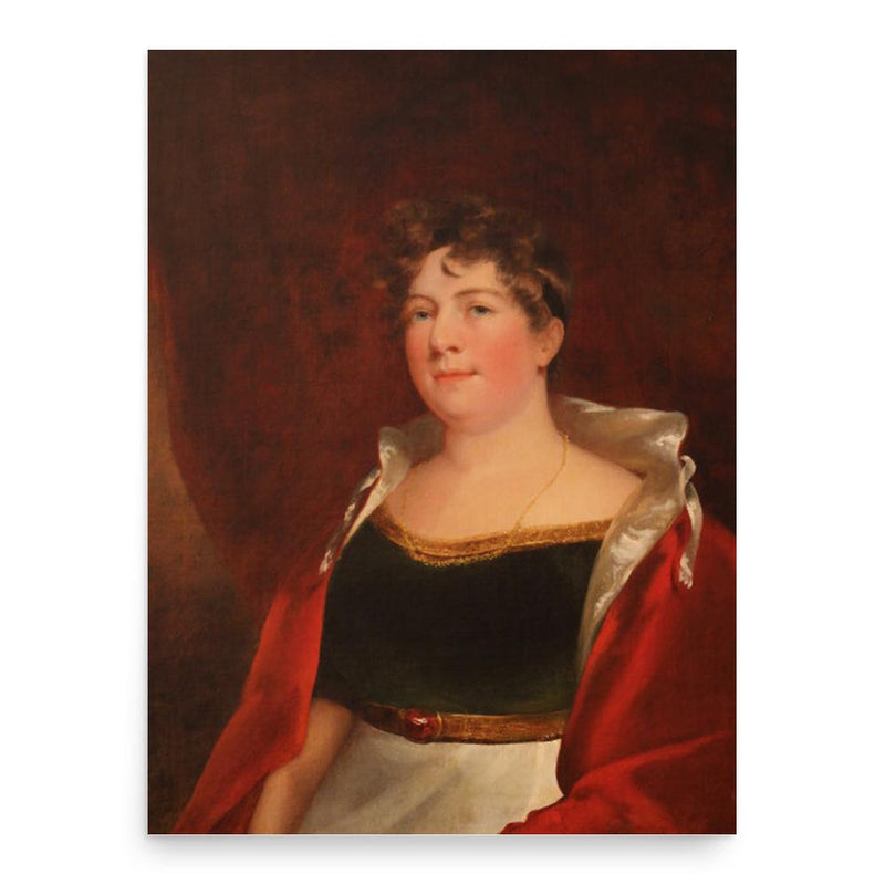 Elizabeth Billington poster print, in size 18x24 inches.