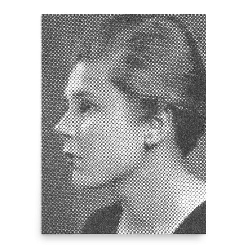 Elizabeth Bishop poster print, in size 18x24 inches.