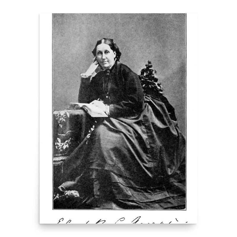 Elizabeth Cabot Agassiz poster print, in size 18x24 inches.
