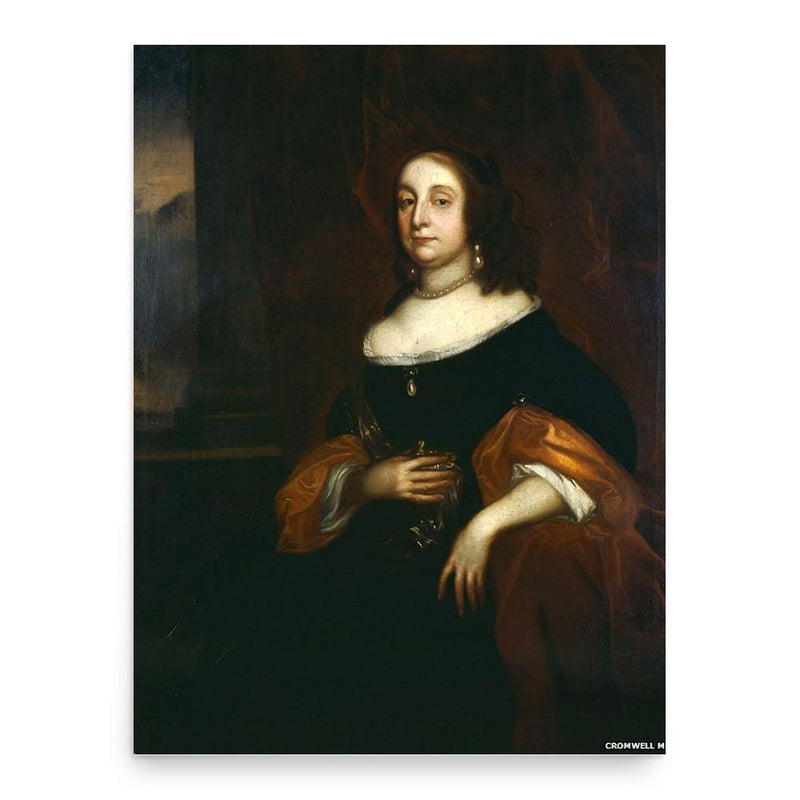 Elizabeth Cromwell poster print, in size 18x24 inches.