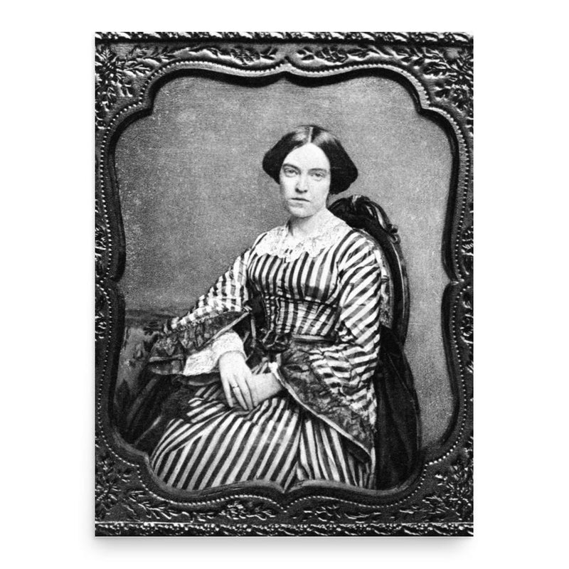 Elizabeth Drew Stoddard poster print, in size 18x24 inches.