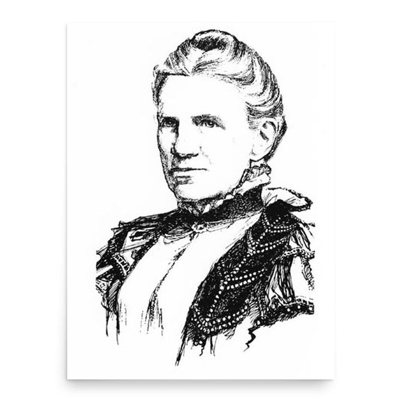 Elizabeth Garnett poster print, in size 18x24 inches.