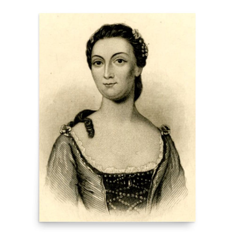 Elizabeth Graeme Fergusson poster print, in size 18x24 inches.