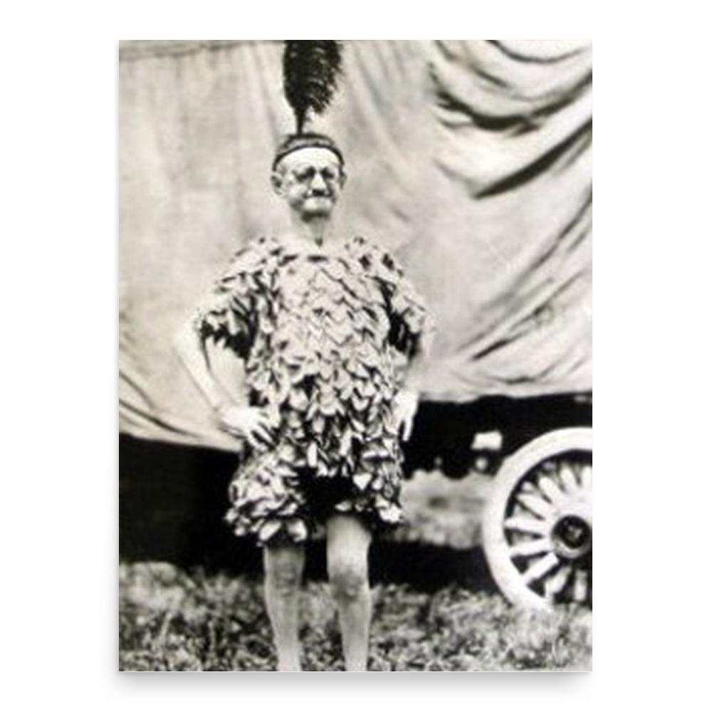 Elizabeth Green the Stork Woman poster print, in size 18x24 inches.