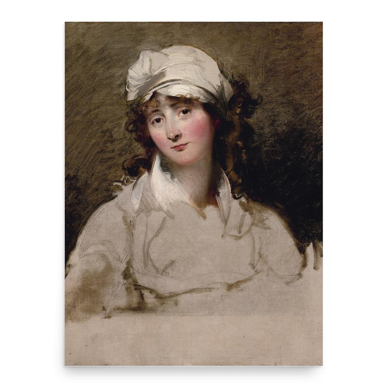 Elizabeth Inchbald poster print, in size 18x24 inches.