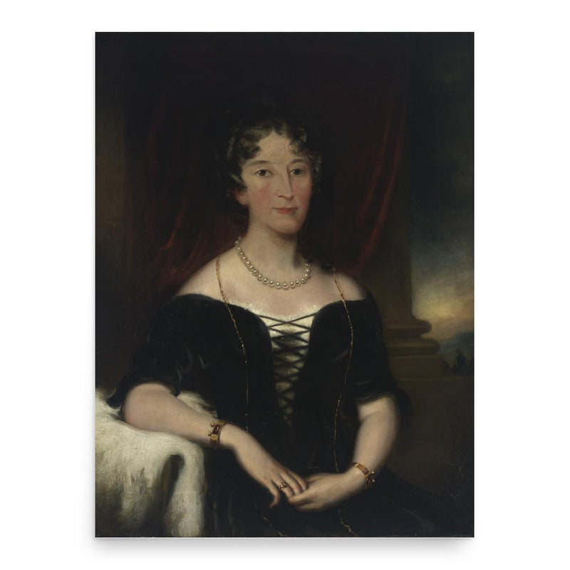 Elizabeth Macarthur poster print, in size 18x24 inches.