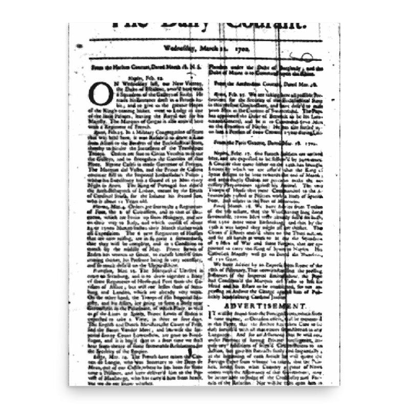 Elizabeth Mallet poster print, in size 18x24 inches.