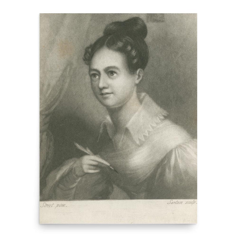 Elizabeth Margaret Chandler poster print, in size 18x24 inches.