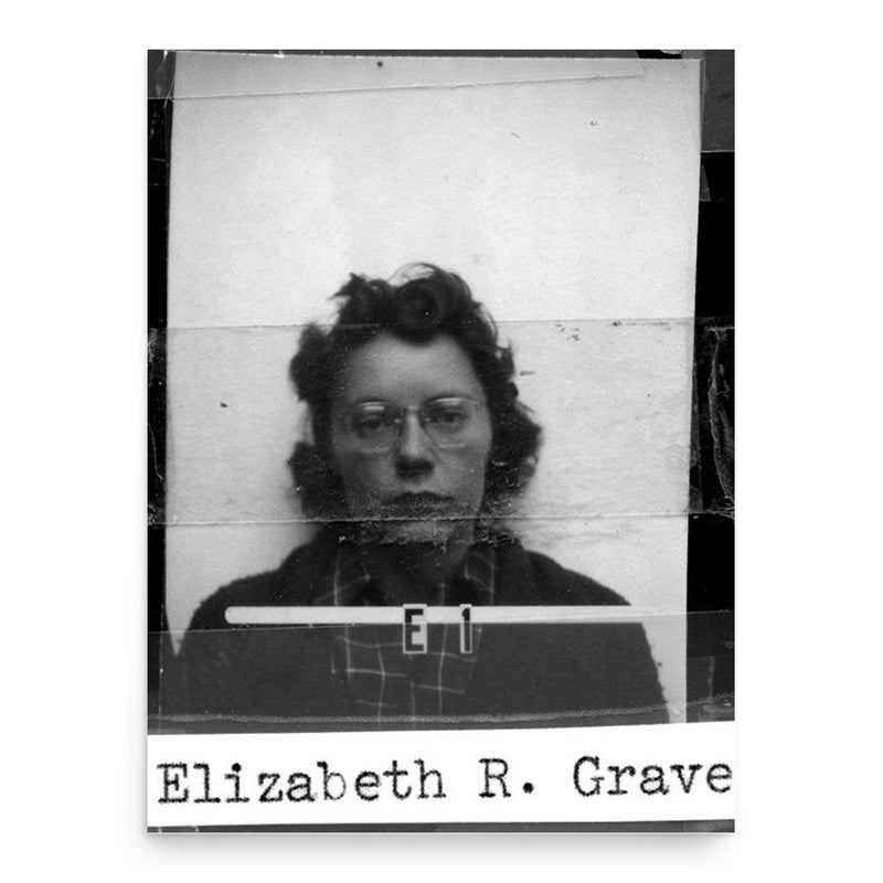 Elizabeth Riddle Graves poster print, in size 18x24 inches.