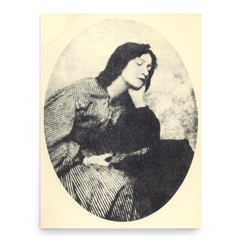 Elizabeth Siddal poster print, in size 18x24 inches.