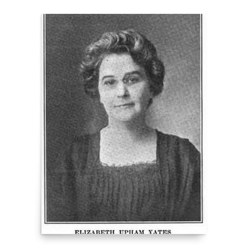 Elizabeth Upham Yates poster print, in size 18x24 inches.