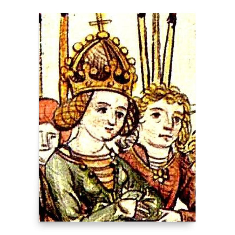 Elizabeth of Luxembourg poster print, in size 18x24 inches.